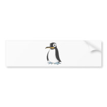 Cute Penguin Emperor Cartoon Shirt bumper stickers