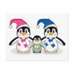 Cute Penguin Family Postcard