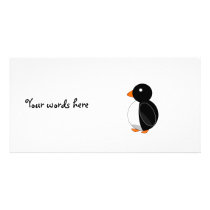 Cute penguin customized photo card