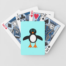 Cute Penguin Playing Cards