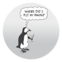 Cute penguin sticker: No pants