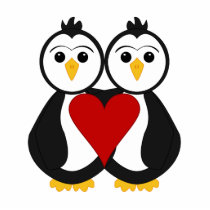 Cute Penguins In Love