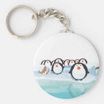 Cute Penguins Keychain