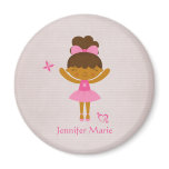 Cute personalised ethnic ballerina magnet
