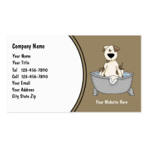 Cute Pet Service Business Cards