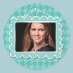 Cute photoframe with houndstooth pattern stickers