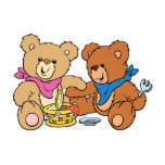 Cute Picnic Bears photo sculptures