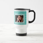 Cute picture frame with blue houndstooth mugs