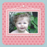 Cute picture frame with polkadots stickers
