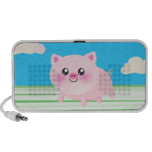 Cute pig cartoon mini speakers