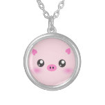 Cute Pig Face - kawaii minimalism Pendant