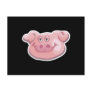 cute pig face postcards