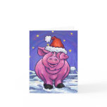 Cute Pig Holiday Card