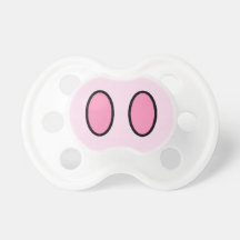 cute pig nose pacifiers