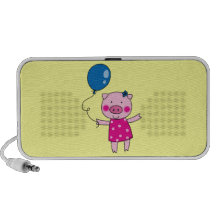 Cute pig PC speakers