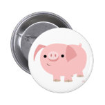 Cute piggy button badge