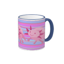 Cute Pink Albino Axolotl Mug