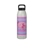 Cute Pink Albino Axolotl Water Bottles