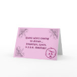 Cute Pink Baby Shower Invitation cards