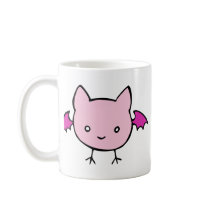 Cute Pink Bat Coffee Mug