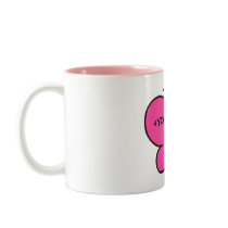 cute pink butterfly, <YOUR TEXT> Coffee Mug