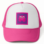 Cute Pink Cartoon Cat Custom hats