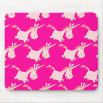 Cute Pink Cartoon Unicorn Herd!! mousepad