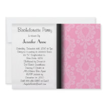 CUTE PINK Corset Sexy Bachelorette Wedding Invite