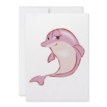 cute pink dolphin invitations