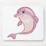 cute pink dolphin mousepads