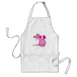 Cute Pink Dragon Baby aprons