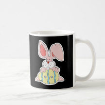 cute pink easter egg bunny rabbit mug