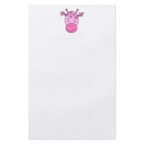 Cute Pink Giraffe. Personalized Flyer