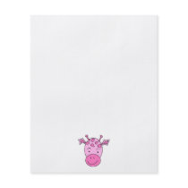 Cute Pink Giraffe. Flyers