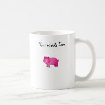 Cute pink hippo mugs