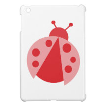 Cute Pink Ladybug iPad Mini Case