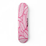 Cute Pink Leafs Girly Skate Board Decks skateboards
