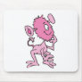 cute pink monster mouse pad