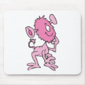 cute pink monster mousepads