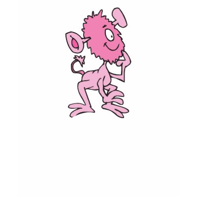 cute pink monster tshirt by doonidesigns