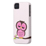 Cute Pink Owl Case for the iPhone 4 Iphone 4 Cases