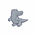 Cute Pink Purple Alligator small embroidered shirts