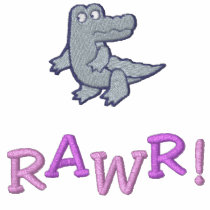 Cute Pink Purple Alligator small RAWR