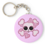 Cute Pink Skull keychains