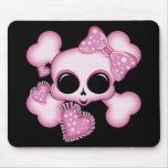 Cute Pink Skull mousepads