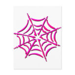 Cute Pink Spider Web postcards