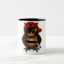 Cute Pirate Owl Coffee Mug