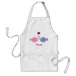 Cute Pisces cartoon fish apron