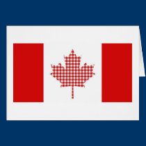 Cute Plaid Maple Leaf Canada Flag Tees, Gifts cards