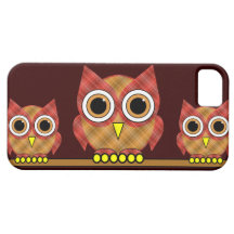 cute plaid owls